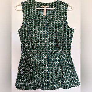 Banana Republic Geometric Peplum Style Blouse